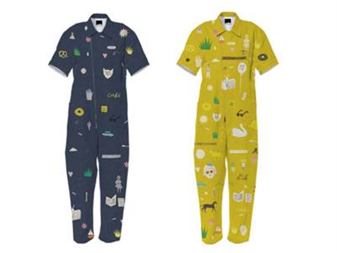 the printed peanut jumpsuit the printed peanut jumpsuit
