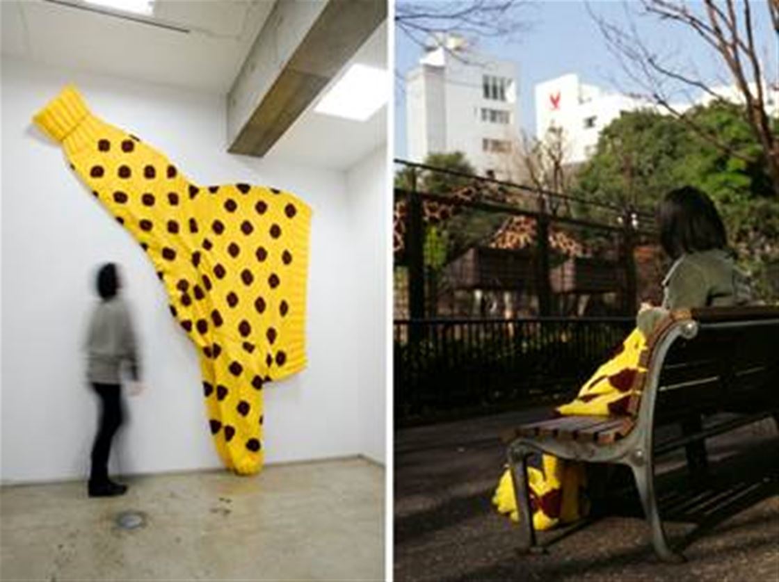 a giraffe-neck knit a giraffe-neck knit