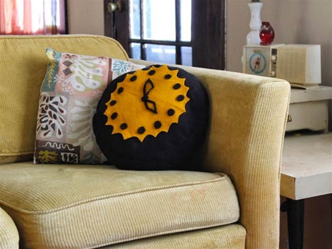 diy clock pillow diy clock pillow