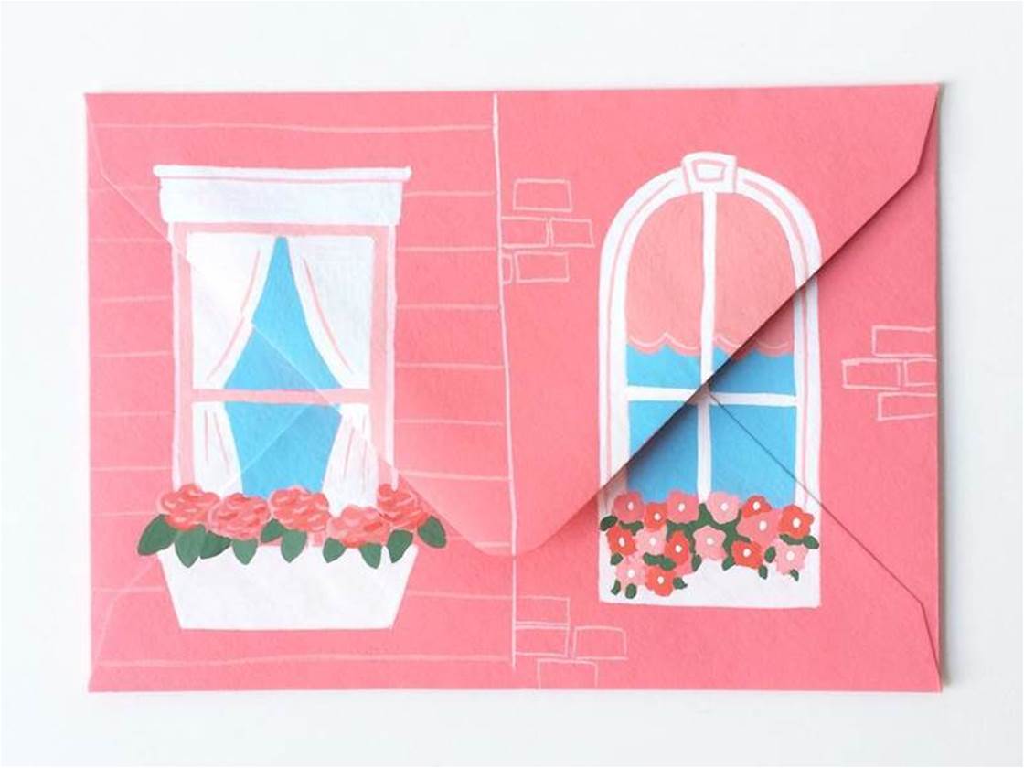 Lucy Halcomb&#8217;s Hand-painted Envelopes