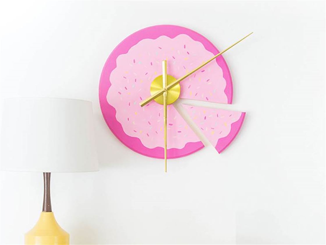 diy sliced cake wall clock diy sliced cake wall clock