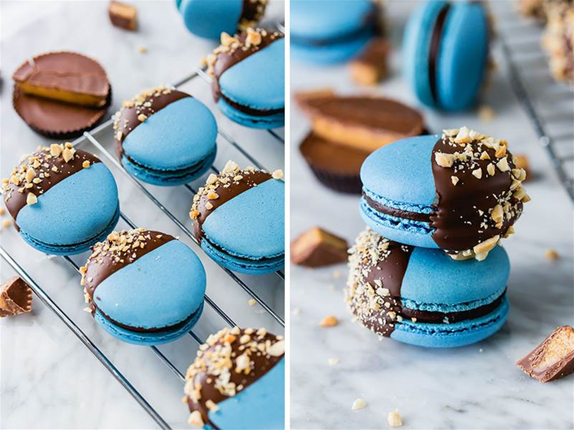 chocolate peanut butter macarons chocolate peanut butter macarons