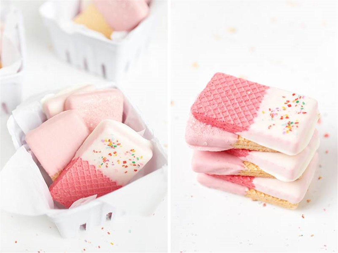 chocolate-dipped wafers chocolate-dipped wafers