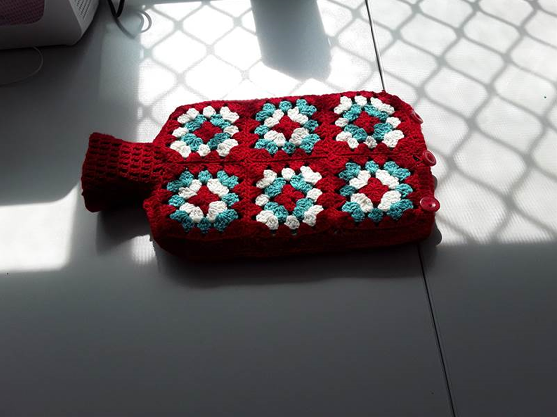 crochet hot water bottle cover crochet hot water bottle cover