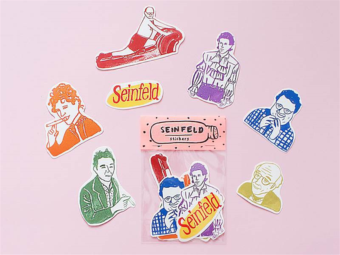 handmade seinfeld stickers handmade seinfeld stickers