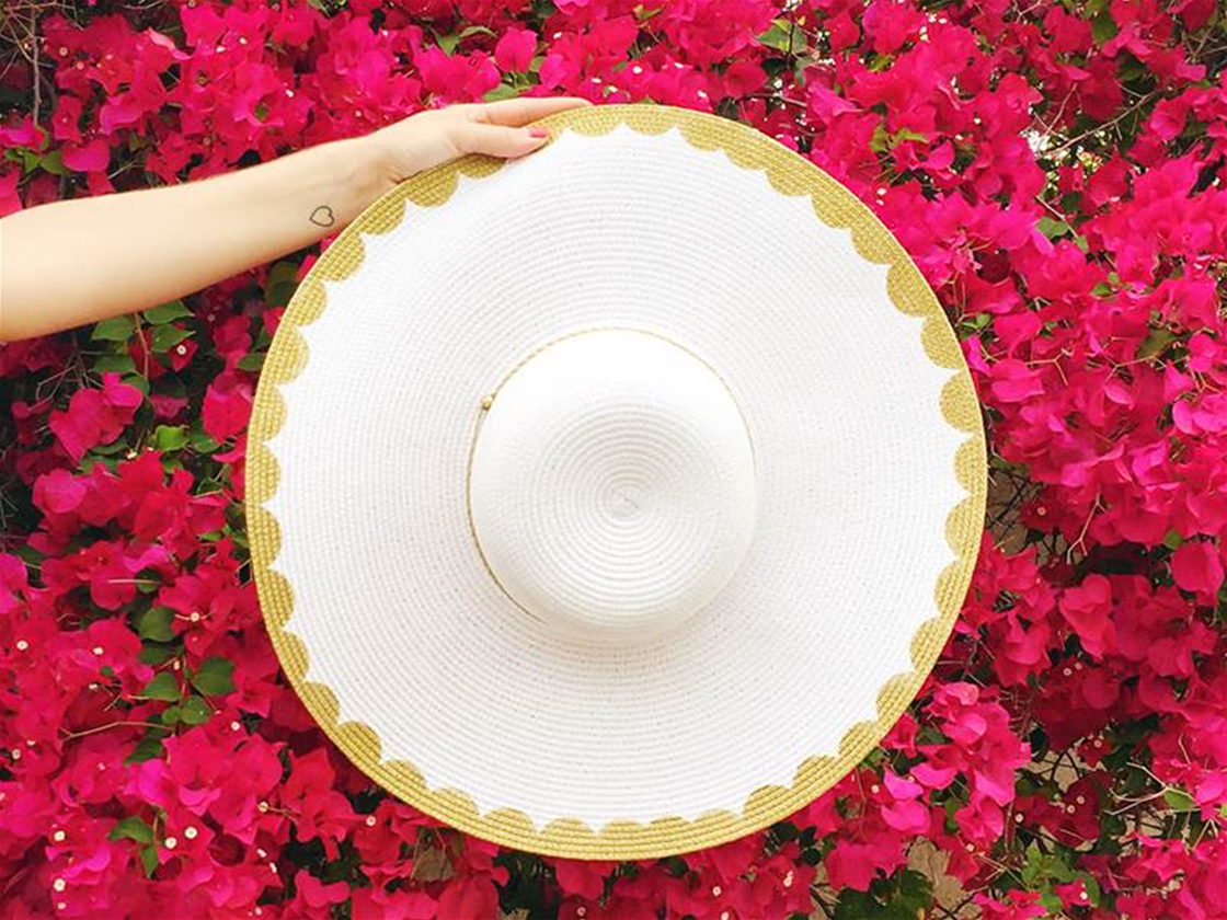 diy gold scalloped floppy hat diy gold scalloped floppy hat