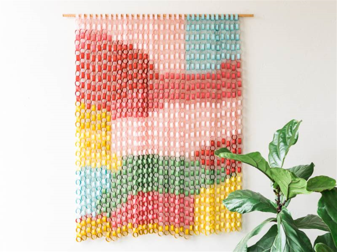 diy paper chain wall diy paper chain wall