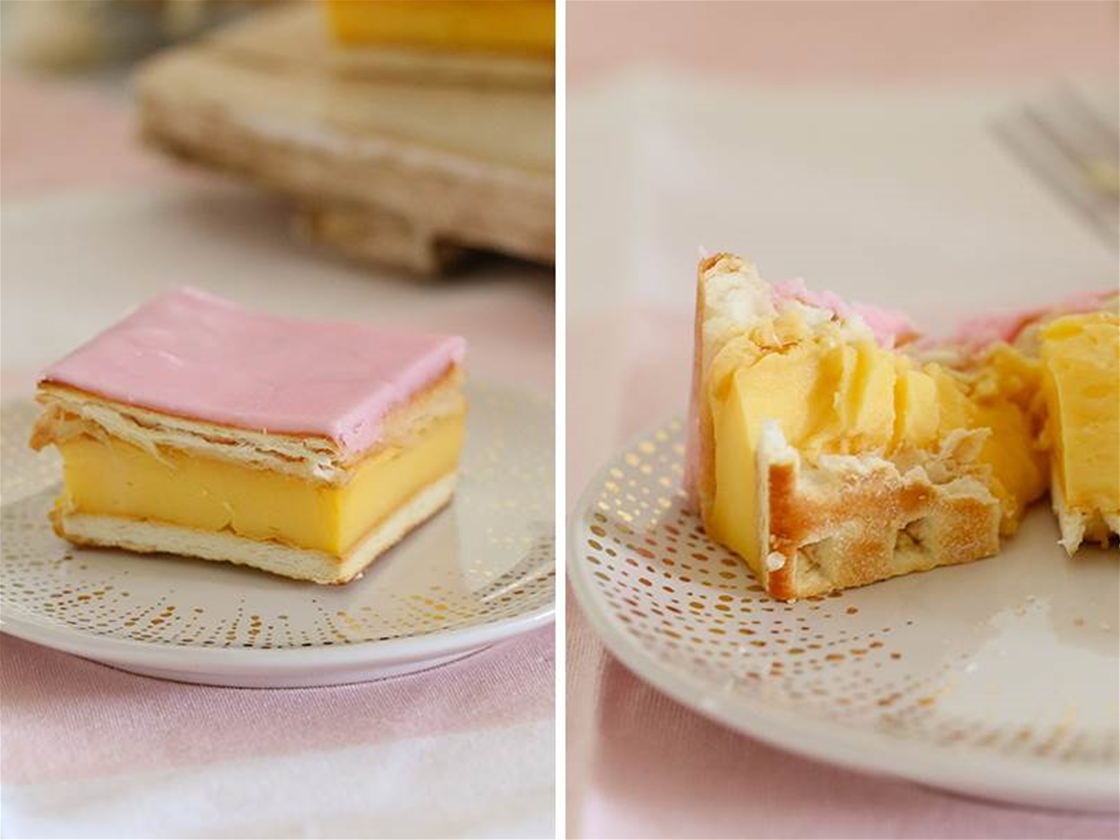 vanilla custard slice vanilla custard slice
