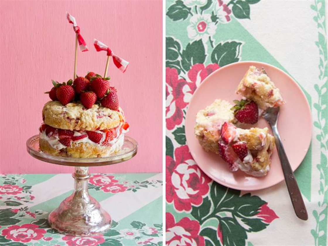 strawberry scone cake strawberry scone cake