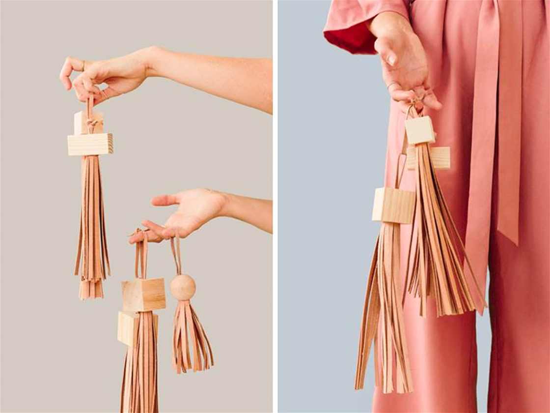 diy wood block tassels diy wood block tassels
