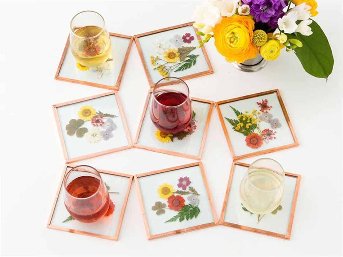make your own pressed flower coasters make your own pressed flower coasters