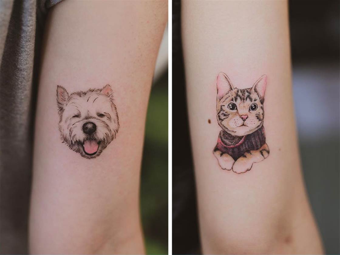 this melbourne tattoo artist excels at pet portraits