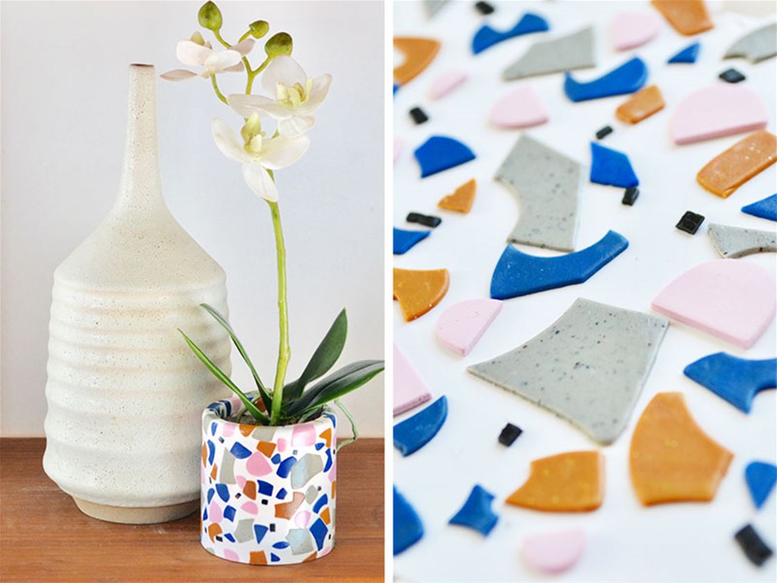 diy terrazzo planter diy terrazzo planter