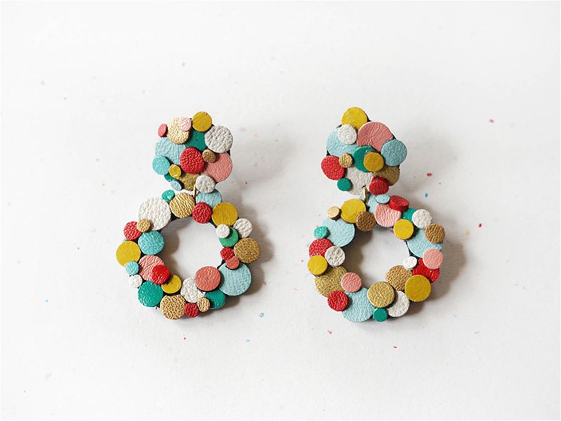 rainbow confetti earrings rainbow confetti earrings