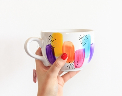 diy painted mugs