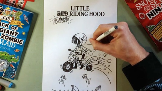 How To Turn Little Red Riding Hood into Little Stunt Riding Hood