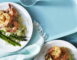 Cumin Grilled Prawn and Asparagus Recipe
