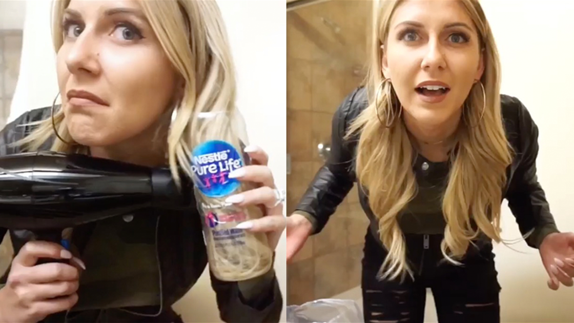 This Viral Hair-Curling Trick Requires a Water Bottle and Your Blow Dryer