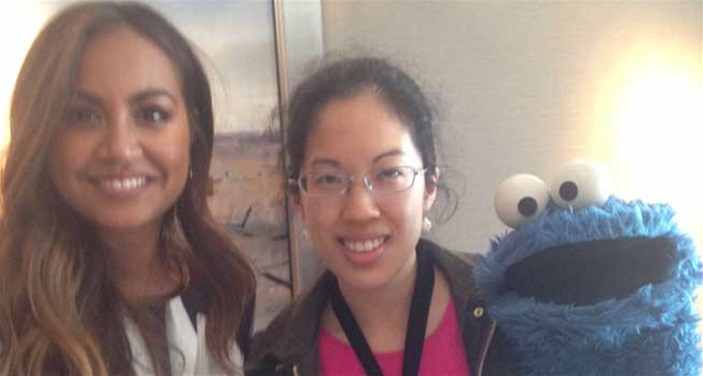 Cookie Monster And Jess Mauboy Cookie Monster And Jess Mauboy