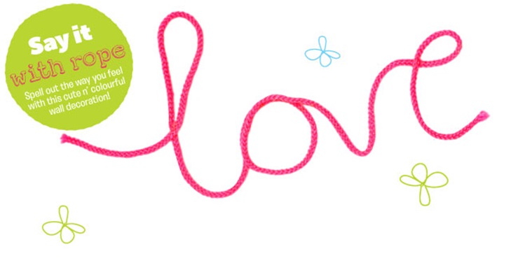 DIY Rope Writing Decorations DIY Rope Writing Decorations
