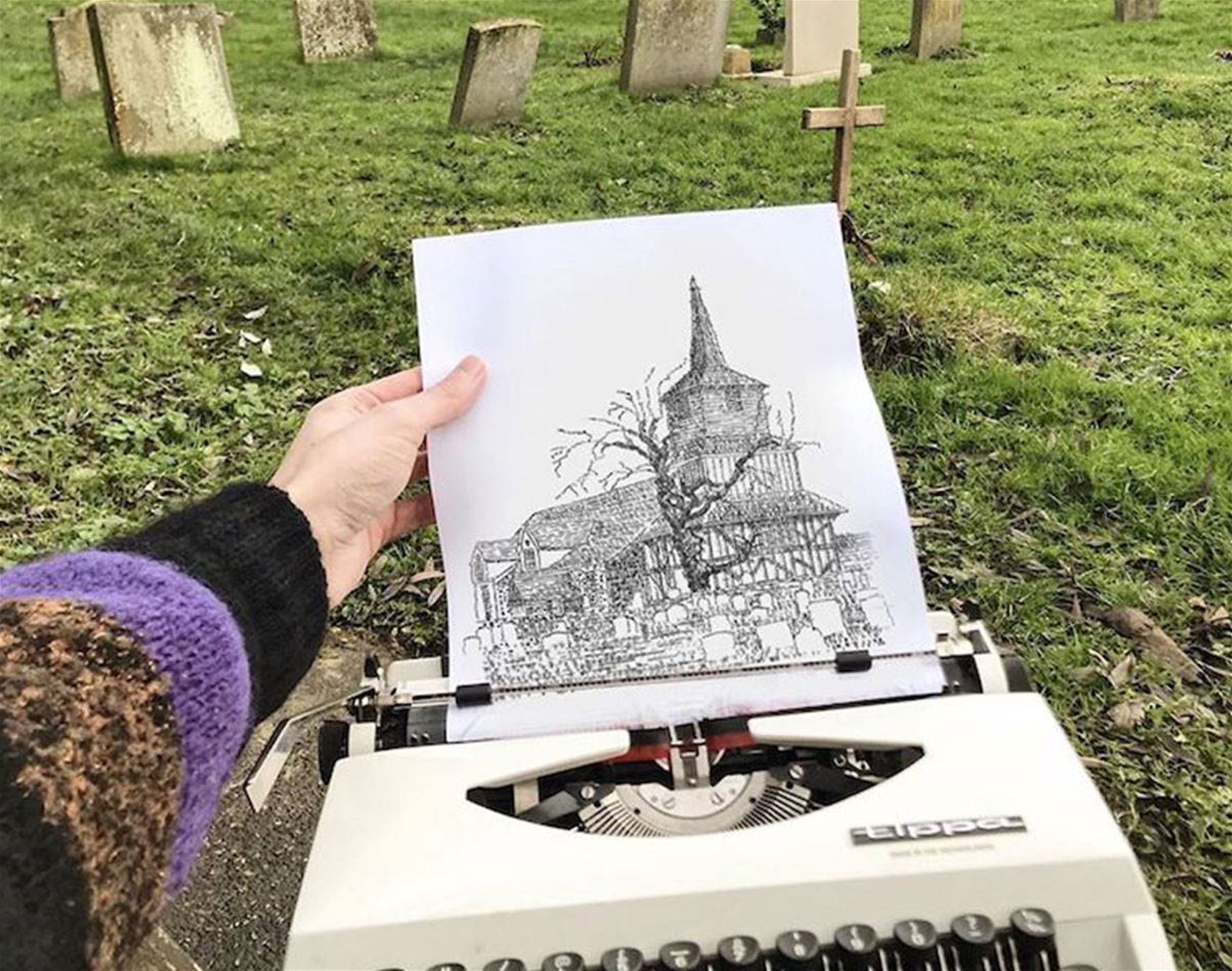 Creative James Cook Project james cook's typewriter art • art • frankie magazine • frankie magazine ...