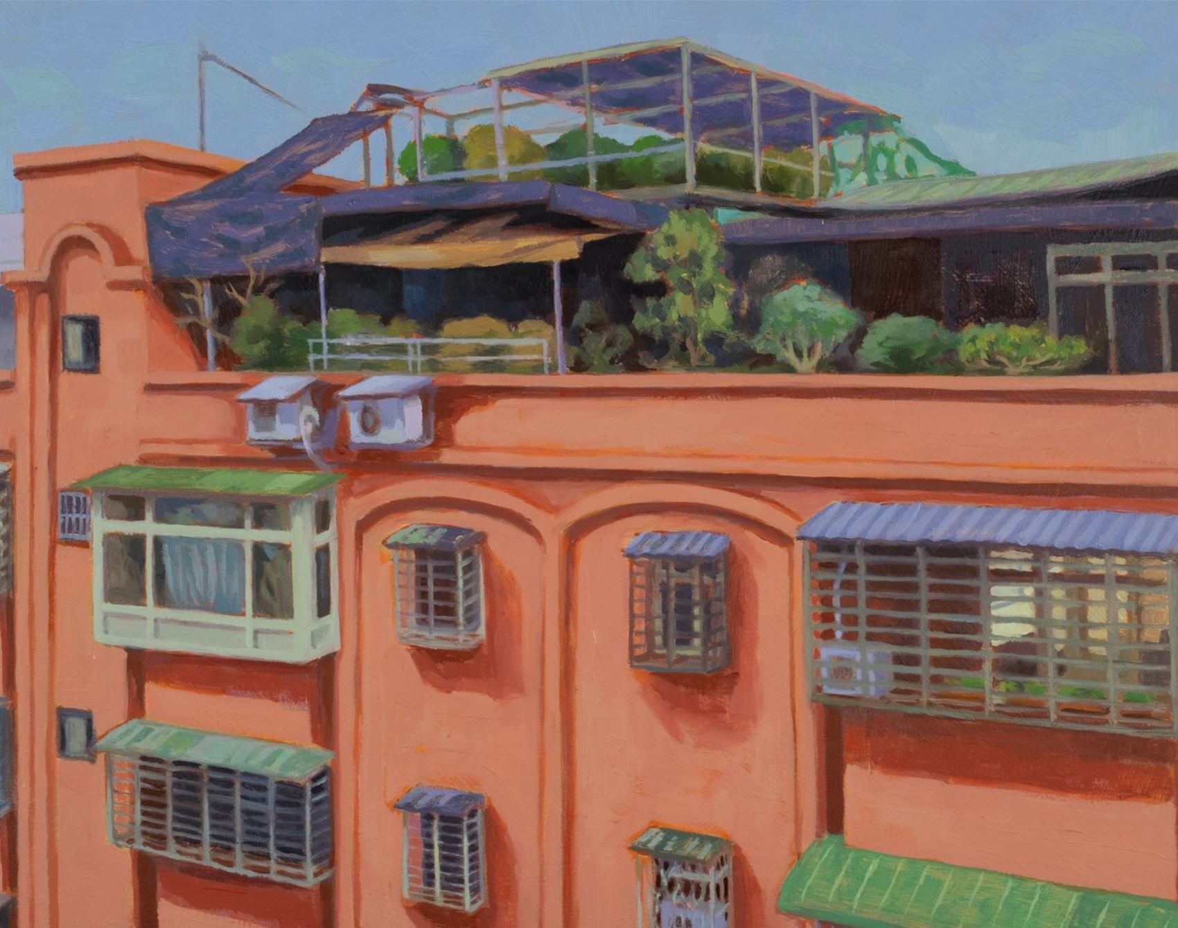 Li Ang Wang liang wang paints hazy urban scenes • art • frankie magazine • frankie ...