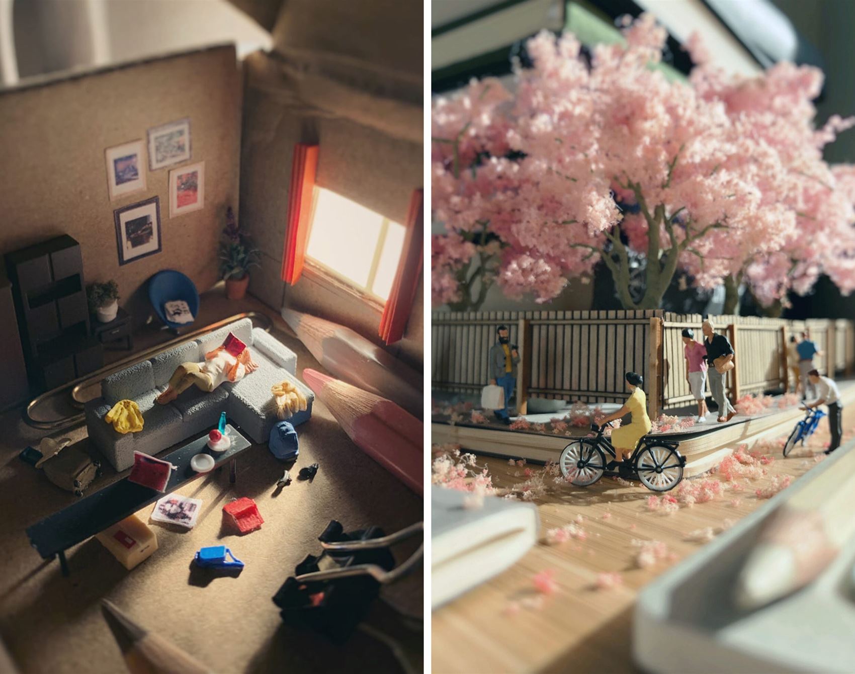 Derrick Lin derrick lin's miniature art captures the whimsy of everyday life ...