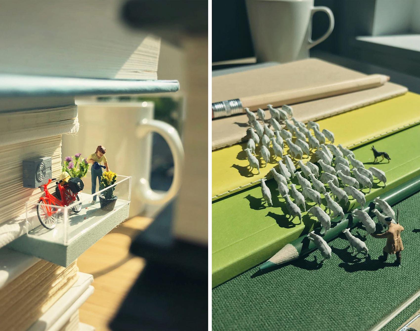Derrick Lin derrick lin's miniature art captures the whimsy of everyday life ...