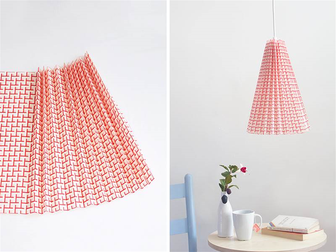 diy pleated pendant lampshade craft frankie magazine