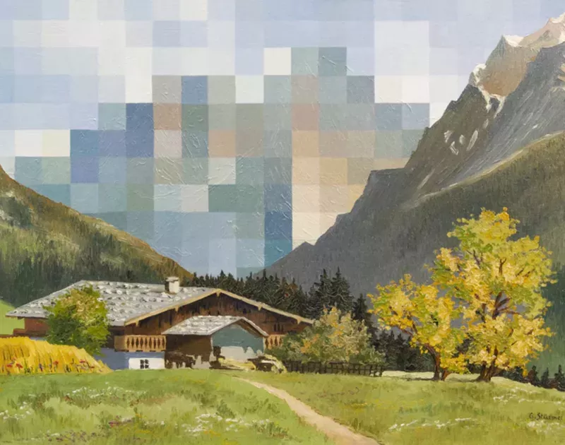 peep andre&#769; schulze&#8217;s pixelated paintings