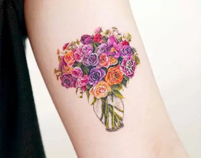 this artist creates delicate watercolour tattoos