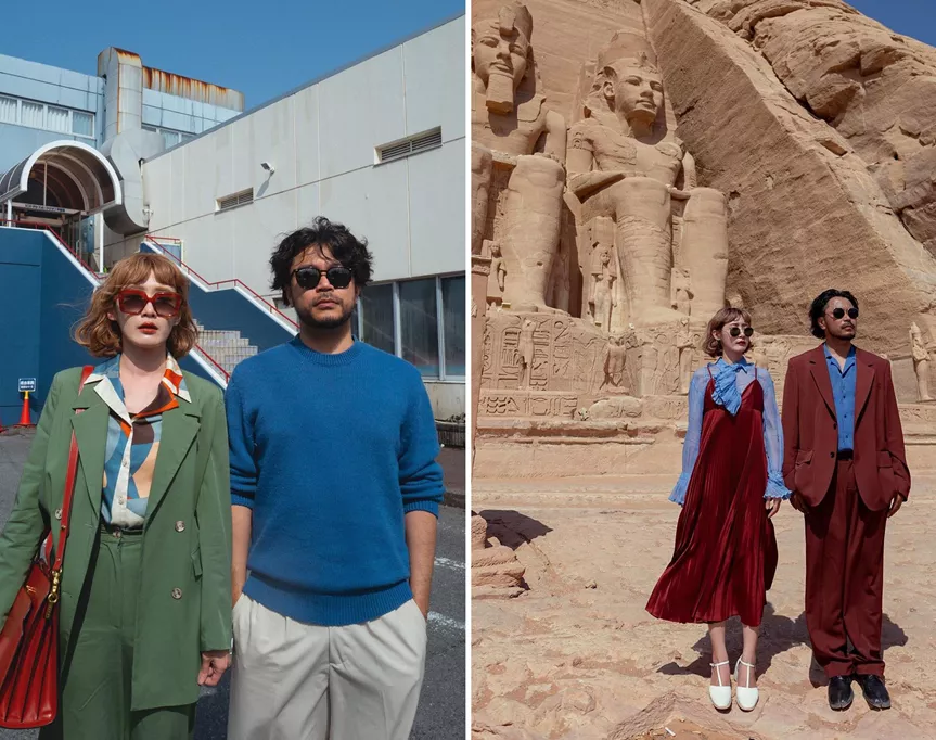 this might be the most stylish travelling couple you’ve ever seen