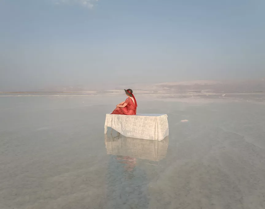take a gander at alexander bronfer’s serene snaps of the dead sea