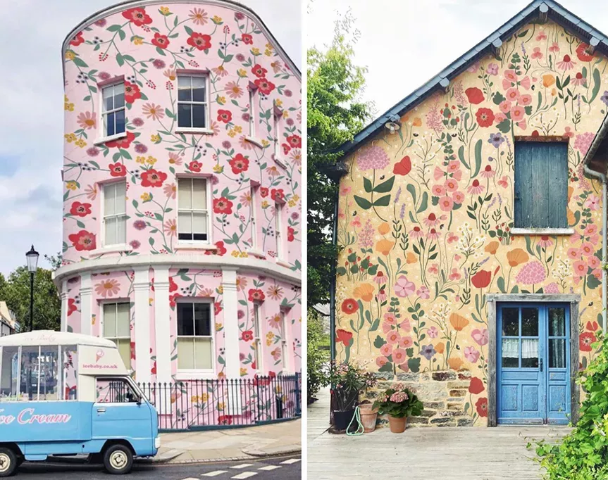 audrey smit transforms houses into floral masterpieces