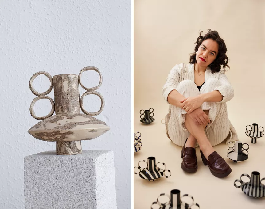 meet this artist turning trash into weird vases