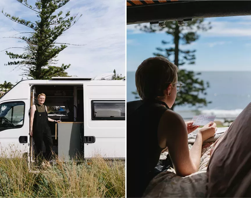 how to study full-time while travelling the country in a van
