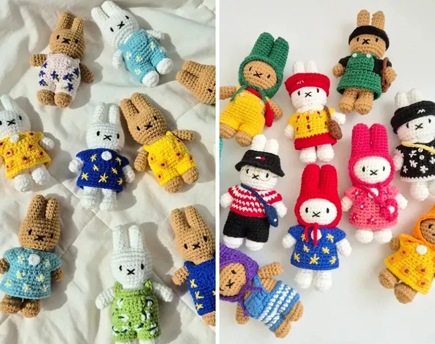 crochet your own miffy bunny with this free pattern