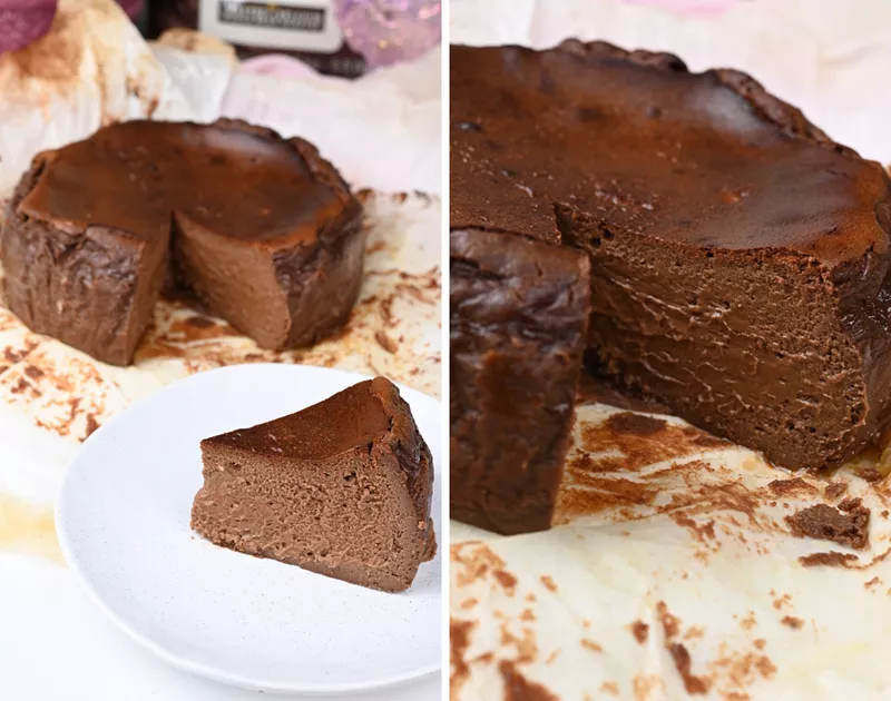 full recipe – mocha burnt basque cheesecake