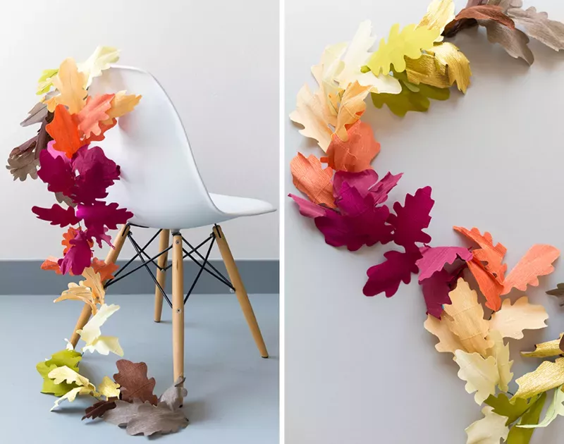 this garland diy has come just in time for autumn