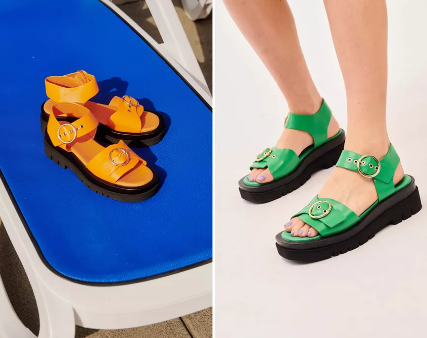 funky chunky sandals by obus