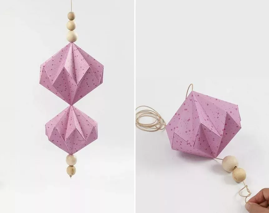 diy origami baubles