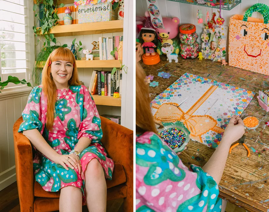 how rachel burke made our bead-iful cover for issue 120