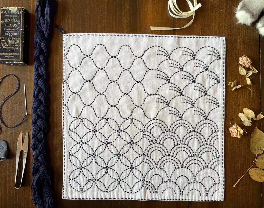 a guide to sashiko stitching for beginners