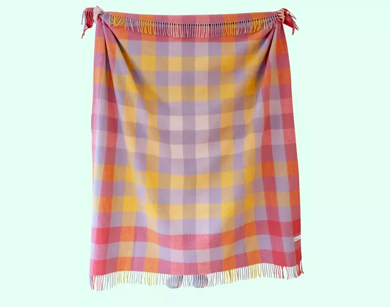 feel smart in tartan with this toasty blanket