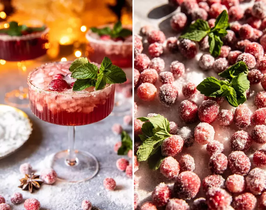 spicy and sweet christmas cocktail
