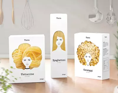 good hair day pasta packaging