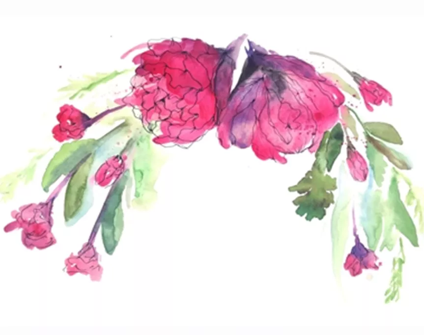 cass deller's water colour design