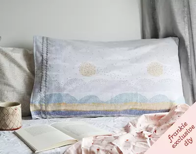 frankie exclusive diy: seascape pillowcase