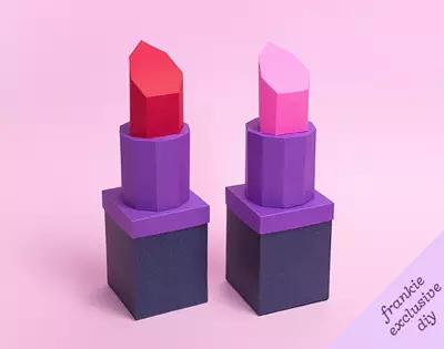 frankie exclusive diy: paper lipstick gift box