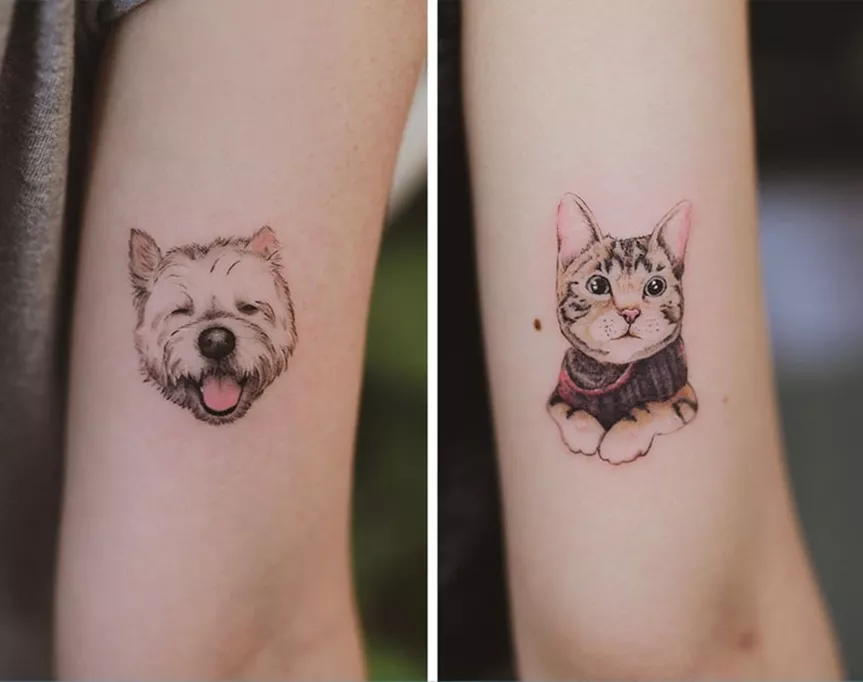 this melbourne tattoo artist excels at pet portraits
